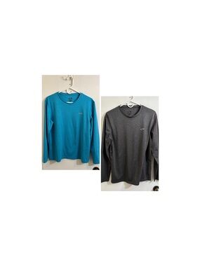 Men's C9 Champion Long Sleeve T-Shirts Medium Blue & Gray